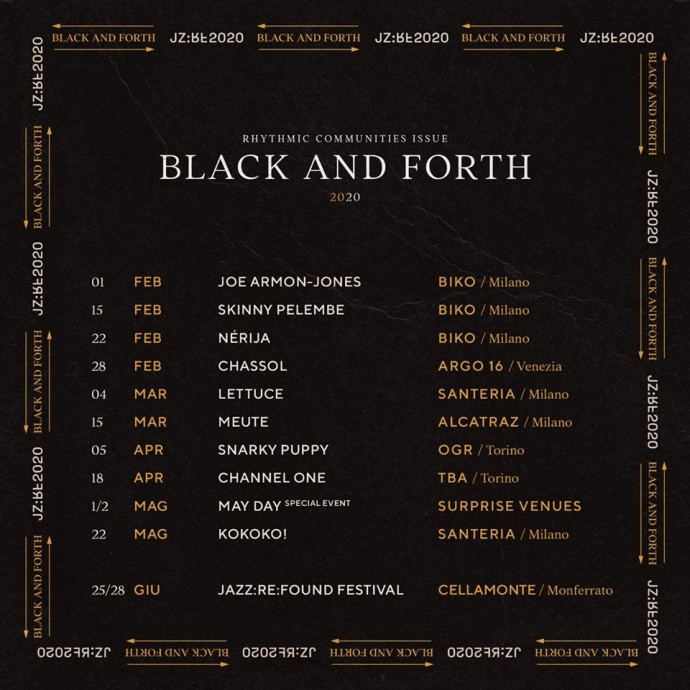 Black and Forth / Jazz:Re:Found Season 2020 - Biko, Milano a Febbraio